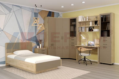 Композиция детской ГРЕЙС корпус Гикори Джексон Светлый/фасад Латте Матовый