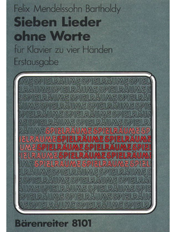 Mendelssohn-Bartholdy, Felix Lieder ohne Worte f?r Klavier zu 4 H?nden
