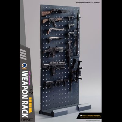 Стойка под оружие 1/6 и 1/12 (серая) - КОЛЛЕКЦИОННАЯ ДИОРАМА 1/6 Weapon Racks SET (WRP001) - ASMUS TOYS