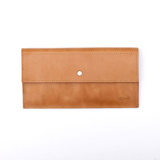 кошелек женский из натуральной кожи светло коричневый