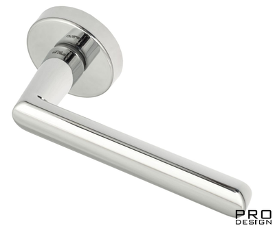 Дверная ручка на круглом основании Fratelli Cattini "NEVADA" 7-CR полированный хром