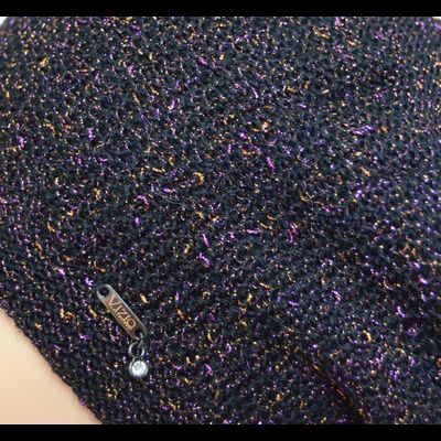 Фиолетовый берет женский вязаный Vizio Италия 6607