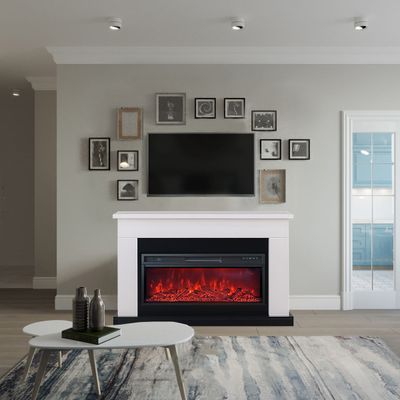 Линейный электрокамин Bolton WT с очагом Pulsar 38