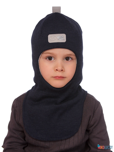 Шапка-шлем "NK"   20101-01, цвет темно-синий р. 54-56
