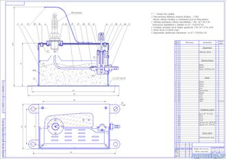 Чертеж прибора для очистки свечей зажигания - пескоструйный аппарат