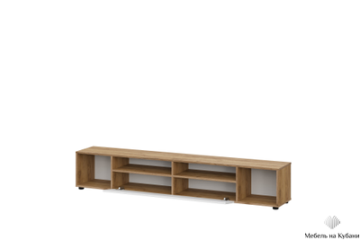 Байкал Тумба для телевидеоаппаратуры SAFE Дуб Дуб Золотой/Белый матовый