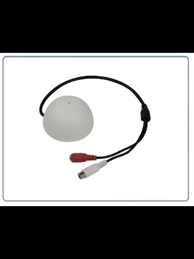 MIC-07 Высокочувствительный микрофон с АРУ для систем видеонаблюдения, подключение IP видеокамер с аудио каналом. Для использования в помещении.