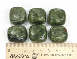 Серпентинит, галтовка в ассортименте, Россия (21-23 мм, 15-16 г) №35266