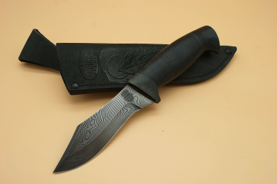 Нож "Н68"  черный дамаск  ЗЗОСС  Златоуст