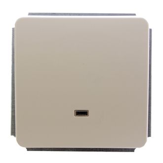 Выключатель одноклавишный с подсветкой GUSI Electric EXTRA Beige С1В18-003