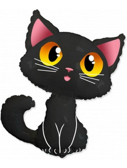Шар 91 см Фигура, Котенок, Черный