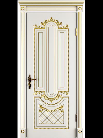 Дверь Александрия 3D ivory эмаль