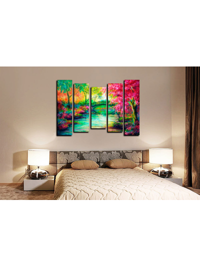 Модульная картина "Сказочный лес"