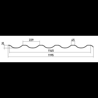 Металлочерепица garda стальной кашемир Ral 8019 серо-коричневый Stynergy