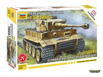 5002 Немецкий тяжелый танк T-VI "Тигр" (1/72 11см)