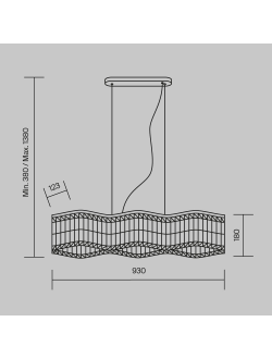 Подвесной светильник Dune, DIA005PL-06G