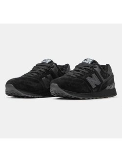 New Balance 574 Winter Black с мехом