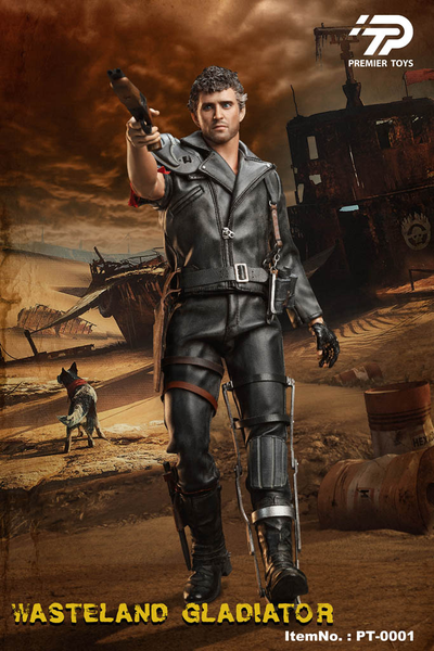 ПОМЯТ УГОЛОК - Безумный Макс, Макс Рокатански (Мел Гибсон, "Mad Max") - КОЛЛЕКЦИОННАЯ ФИГУРКА 1/6 Wasteland Gladiator (PT0001) - Premier Toys