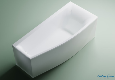 Astra-Form Ванна Скат Solid Surface правосторонняя 170/75 см белая матовая