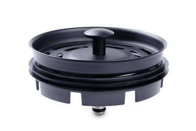 Комплект для измельчителя: фланец + кнопка в цвете "Матовый черный"
