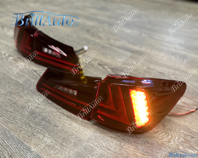 Стопы Lexus IS 05-12 красные стиль 16+