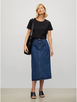 Футболка хлопковая базовая (черный)