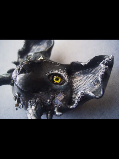 Коллекционная брошь с морским котом "Глубоководный Дэйви Кош"