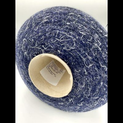 Zegna Baruffa Lane Borgosesia art. ATENASOFT  30% WS кашемир, 60% SETA шёлк, 10% LINO лён, Nm. 3/80 2666 м 100 гр. цв. тёмно-синий седой