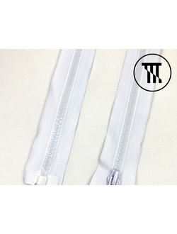 Молния разъемная "Трактор Т5", цв. Белый, дл. 55 см