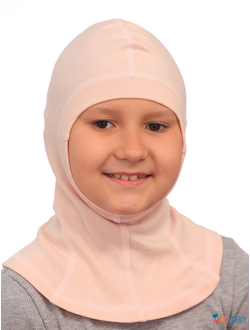 Шапка-шлем 23301-02 95%хлопок 5%лайкра, бежевый 42-44