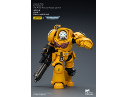 Терминатор Имперских Кулаков (Warhammer 40K) - КОЛЛЕКЦИОННАЯ ФИГУРКА 1/18 Imperial Fists Terminator with Power Fist and Assault Cannon (JT03172) - JOYTOY