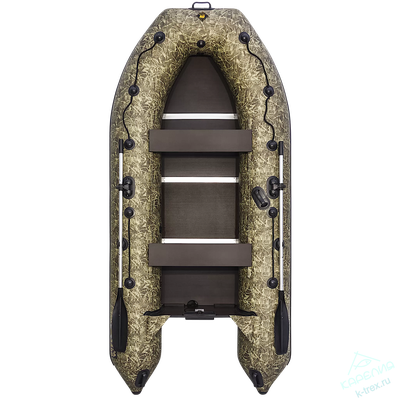 Лодка ПВХ Мастер Лодок Ривьера Компакт 3400СК Камуфляж Камыш