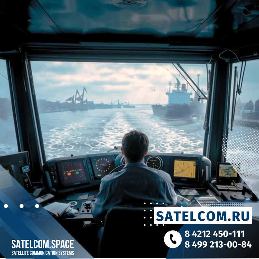 применение спутникового интернета на грузовых судах и танкерах