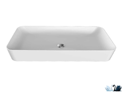 Раковина Creavit Ultra UL080.00000 80х40 на столешницу, глянец белого цвета купить в магазине Marysя