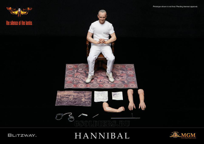 Ганнибал Лектер - Коллекционная фигурка 1/6 Hannibal Lecter White Prison Uniform