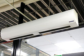 Монтаж тепловых завес