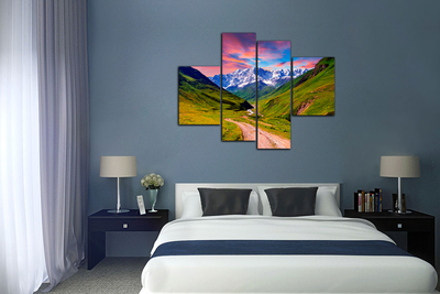 Модульная картина "Тропинка к белым горам"