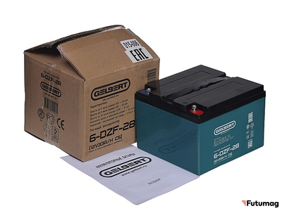 Тяговый аккумулятор Gelbert 6-DZF-28 (12V33A/H C5)