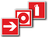 Знак пожарной безопасности (наклейка)