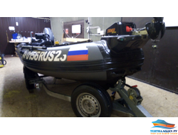 Тент на РИБ Навигатор 460R консоль и якорь