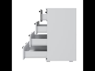 Комод Стандарт-5 NEW Белый/цемент светлый, Ш800хГ460хВ829