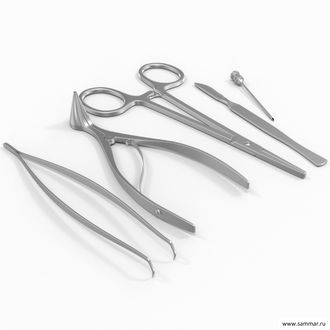 Набор инструментов гинекологический хирургический