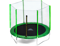 Батут DFC Trampoline Fitness с сеткой 14ft (зеленая)