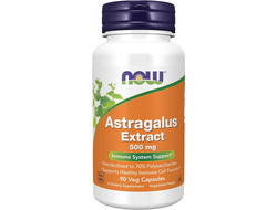 (NOW) ASTRAGALUS 70% EXT 500 MG - (90 капс)