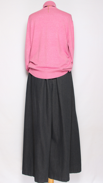 Свитер "ГЛАДКИЙ С ДЛИННЫМ РУКАВОМ " 7807 фуксия, чайная роза, бордо, розовый   р.52-56