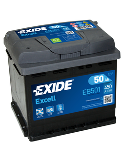 АККУМУЛЯТОР АВТОМОБИЛЬНЫЙ EXIDE EXCELL EB501 L+ 50Ah 450А (En)