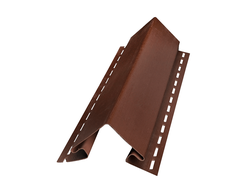Наружный угол для сайдинга тёмно-коричневый | NORDSITE