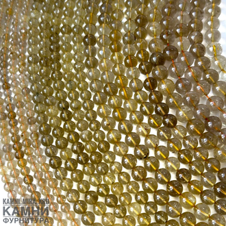 Кварц прозрачный, шары 6,1-6,4/7,7-8,3/10,4-10,6 мм, цена за нить 19 см