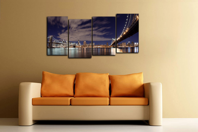 Модульная картина "Мостовые Нью-Йорка"