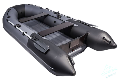 Лодка ПВХ Мастер Лодок Таймень NX3200НДНД "Комби" Графит / Чёрный
